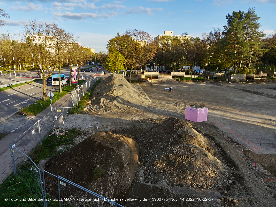 14.11.2022 - Baustelle an der Quiddestraße Haus für Kinder in Neuperlach